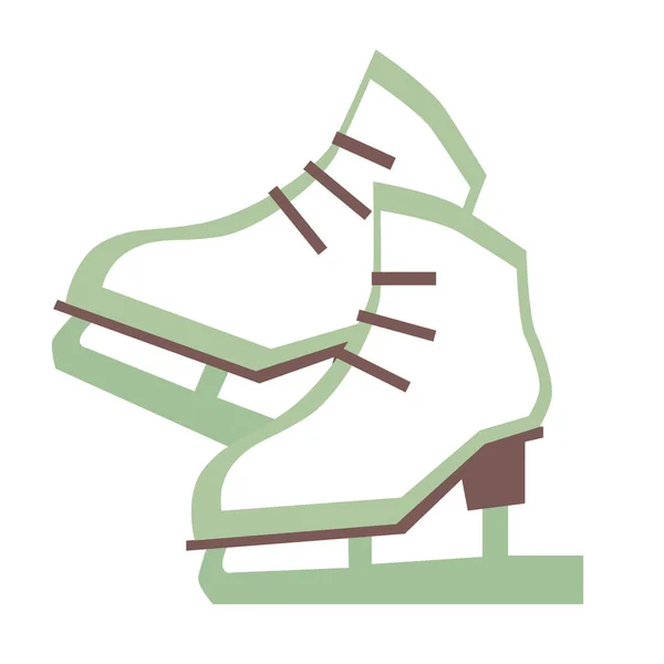溜冰鞋平例证 — 图库矢量图片