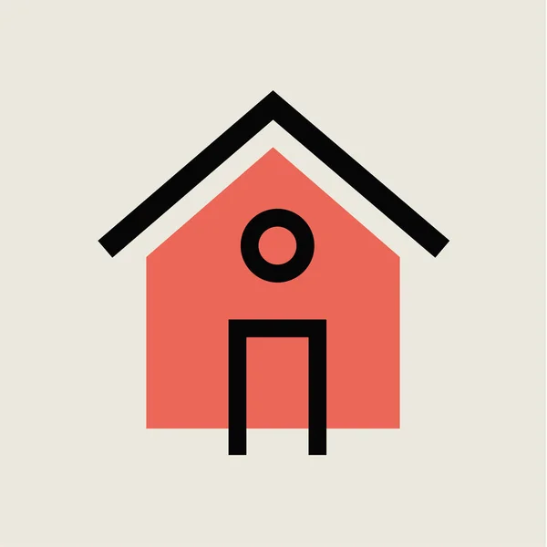 Home icon flache Abbildung — Stockvektor