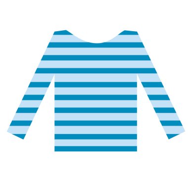 Mavi bluz düz illüstrasyon