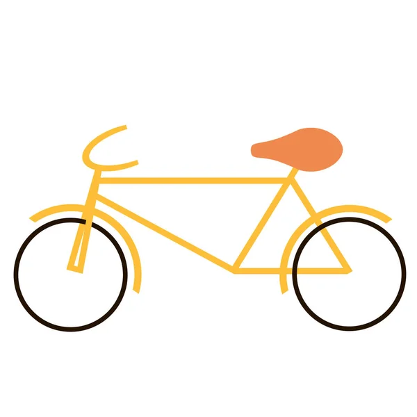Bicicleta plana ilustração — Vetor de Stock