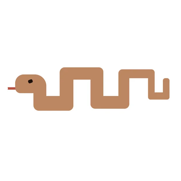 Змеиная плоская иллюстрация — стоковый вектор