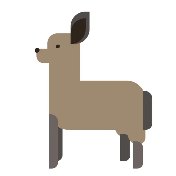 Llama ilustración plana — Vector de stock