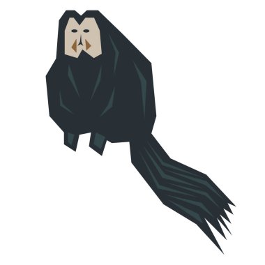 Maymun düz illüstrasyon