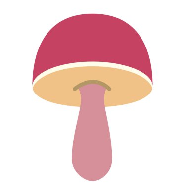 mantar düz illüstrasyon