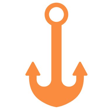 Çapa düz illüstrasyon