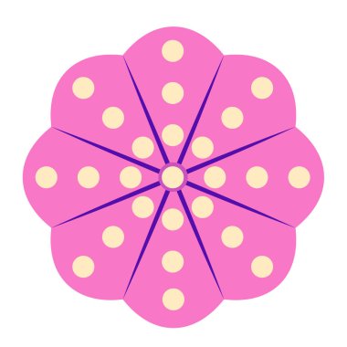 Deniz bitki düz illüstrasyon