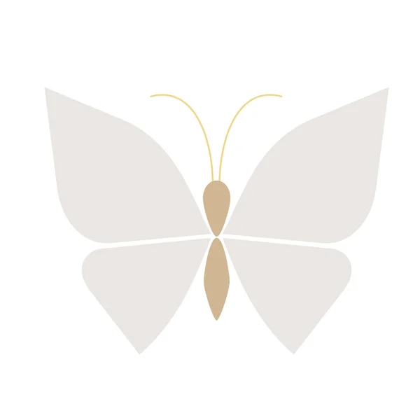 Farfalla illustrazione piatta — Vettoriale Stock