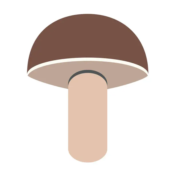 Champignon plat illustration — Image vectorielle