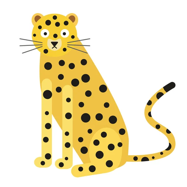 Illustration plate léopard — Image vectorielle