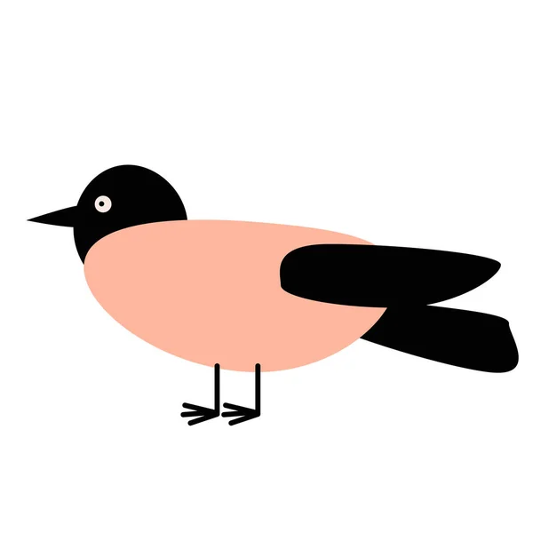 Ilustración plana pájaro — Vector de stock