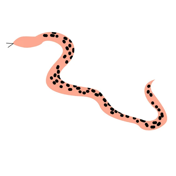 Serpente piatto illustrazione — Vettoriale Stock