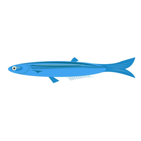 Ωκεανός ψάρια επίπεδη απεικόνιση — Διανυσματικό Αρχείο