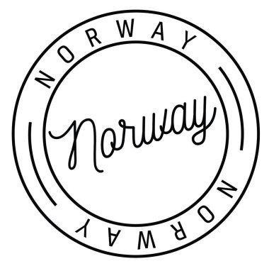 Norveç damga düz illüstrasyon
