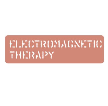 Elektromanyetik işareti düz illüstrasyon