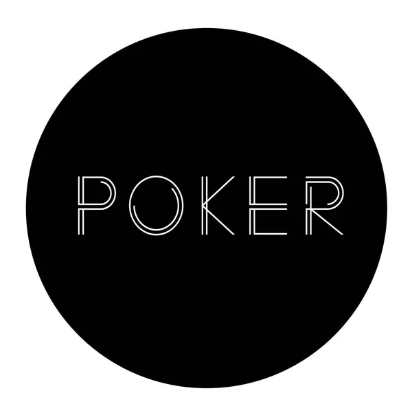 Покерная этикетка — стоковый вектор