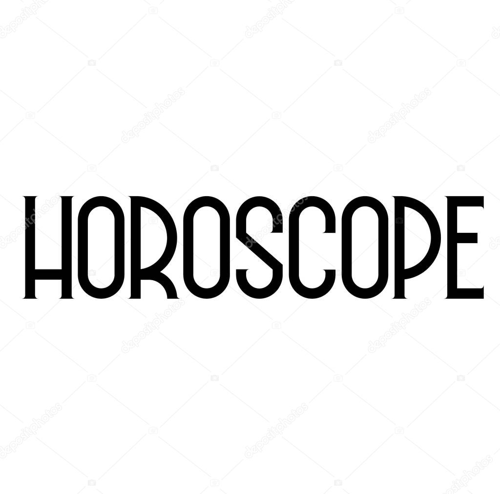 horoscope label illustration