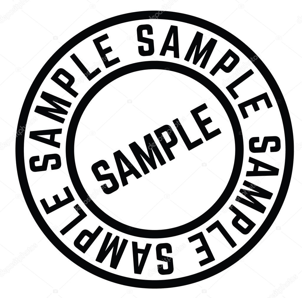 Sample stamp illustration