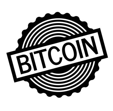 Beyaz Bitcoin damgası