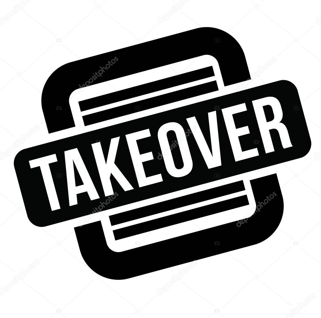 takeover black stamp