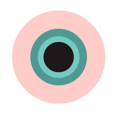 Göz düz resimde beyaz