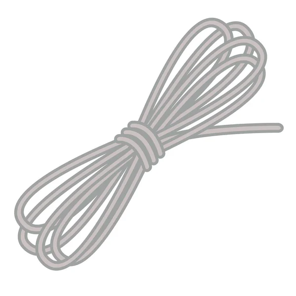 Rope flat illustration on white — Stock Vector