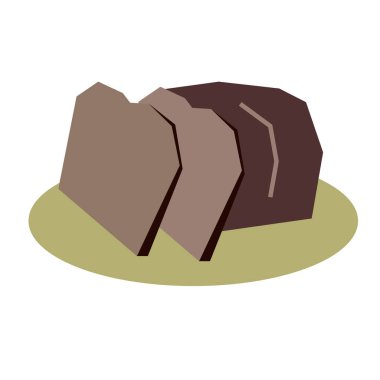 düz resimde beyaz ekmek