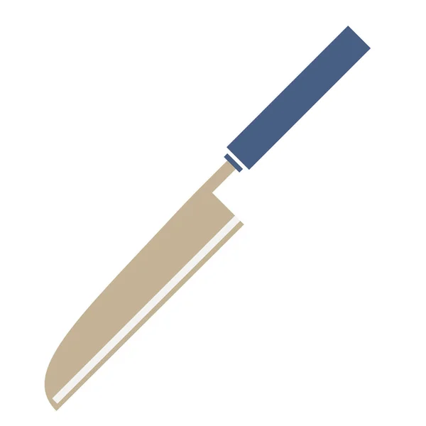 Coltello piatto illustrazione su bianco — Vettoriale Stock