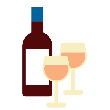 şişe gözlük düz resimde beyaz