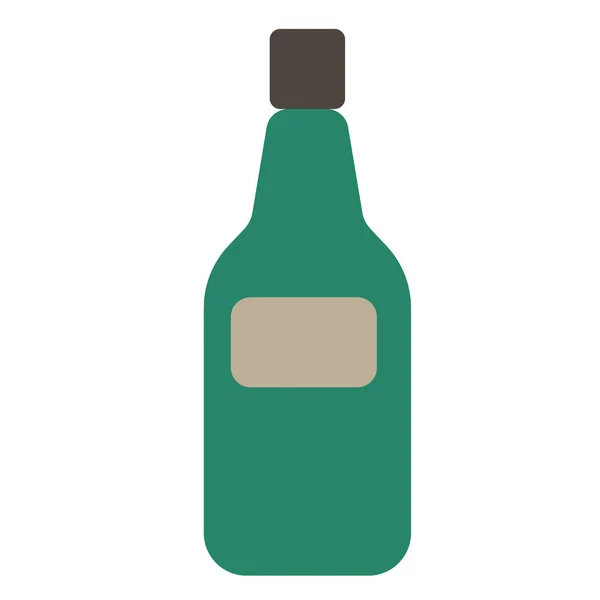 Flaschenabbildung auf Weiß — Stockvektor
