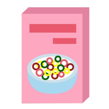 beyaz tahıl düz illüstrasyon