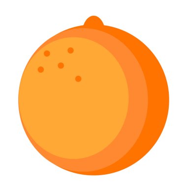 Beyaz turuncu düz illüstrasyon