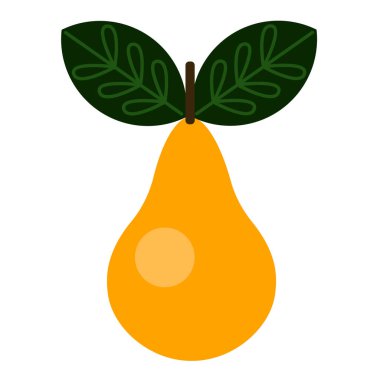 Armut düz resimde beyaz