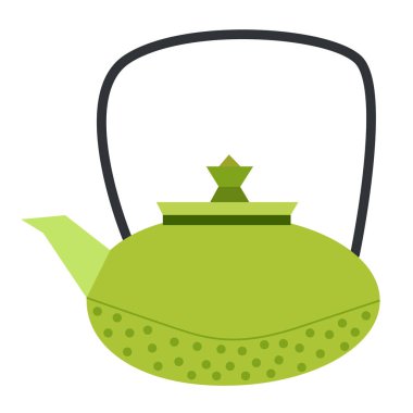 çaydanlık düz resimde beyaz