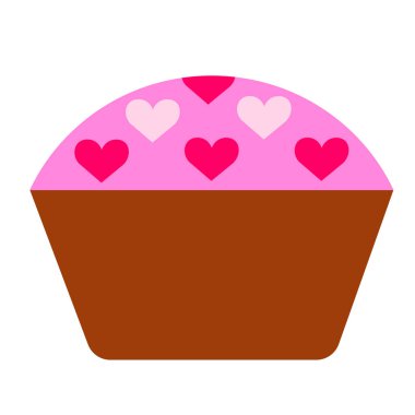 beyaz pasta düz illüstrasyon