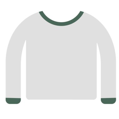 Beyaz gömlek düz illüstrasyon