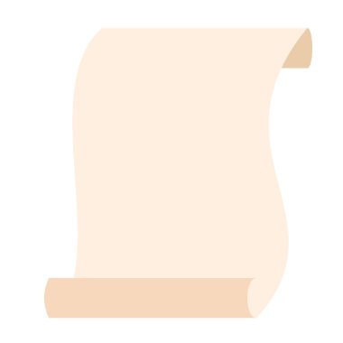 Beyaz kağıt düz illüstrasyon