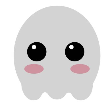 Beyaz hayalet düz Illustration