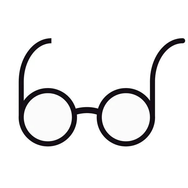 Óculos de ilustração plana em branco —  Vetores de Stock