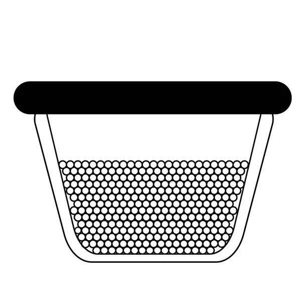 Jar ilustração plana em branco — Vetor de Stock