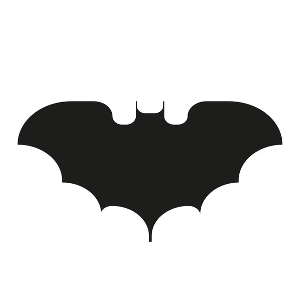 Bat plochý obrázek na bílém — Stockový vektor