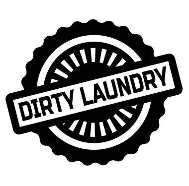 Kirli çamaşırları damga beyaz olarak yazdırma