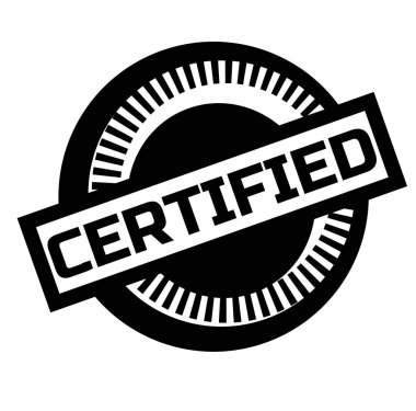 Onaylı damgası beyaz üzerine yazdırın