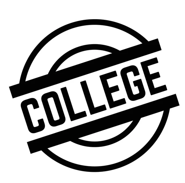 Print college stamp on white — Stock Vector