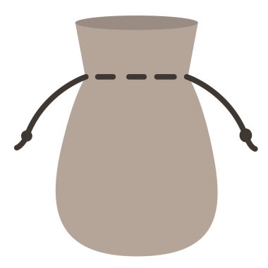 Küçük çuval düz resimde beyaz