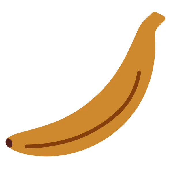 Banana flat illustration on white — Stock Vector