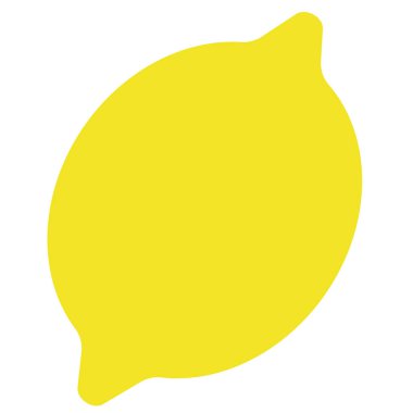 Beyaz üzerine limon düz illüstrasyon