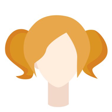 Beyaz kuyruklu düz illüstrasyon