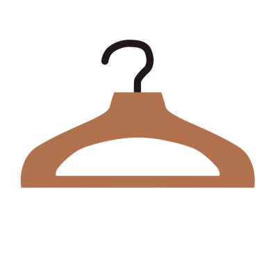 Askı düz resimde beyaz