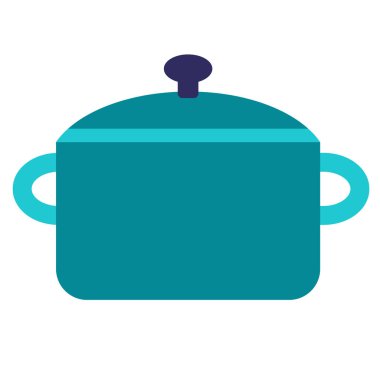 beyaz üzerine pot düz illüstrasyon