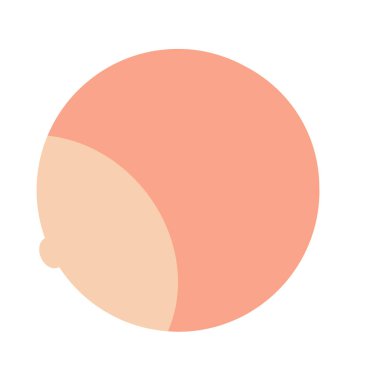 Beyaz turuncu düz illüstrasyon